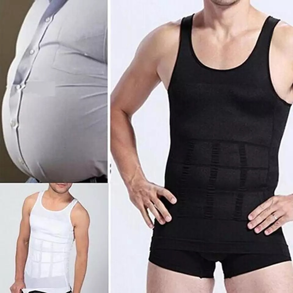 HOT Sexy Men's Slim Body Tummy Belly Fatty Vest T Shirt Corset